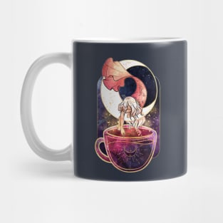 Mermaid Teacup - Celestial Moon Mermaid Mug